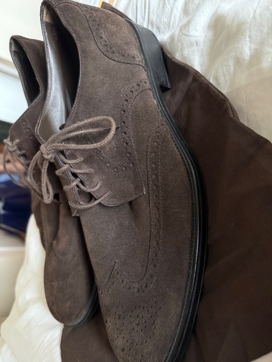 Tod\'s Men\'s Suede Wingtip Brogue Rubber-Sole Derby Shoes main image 6